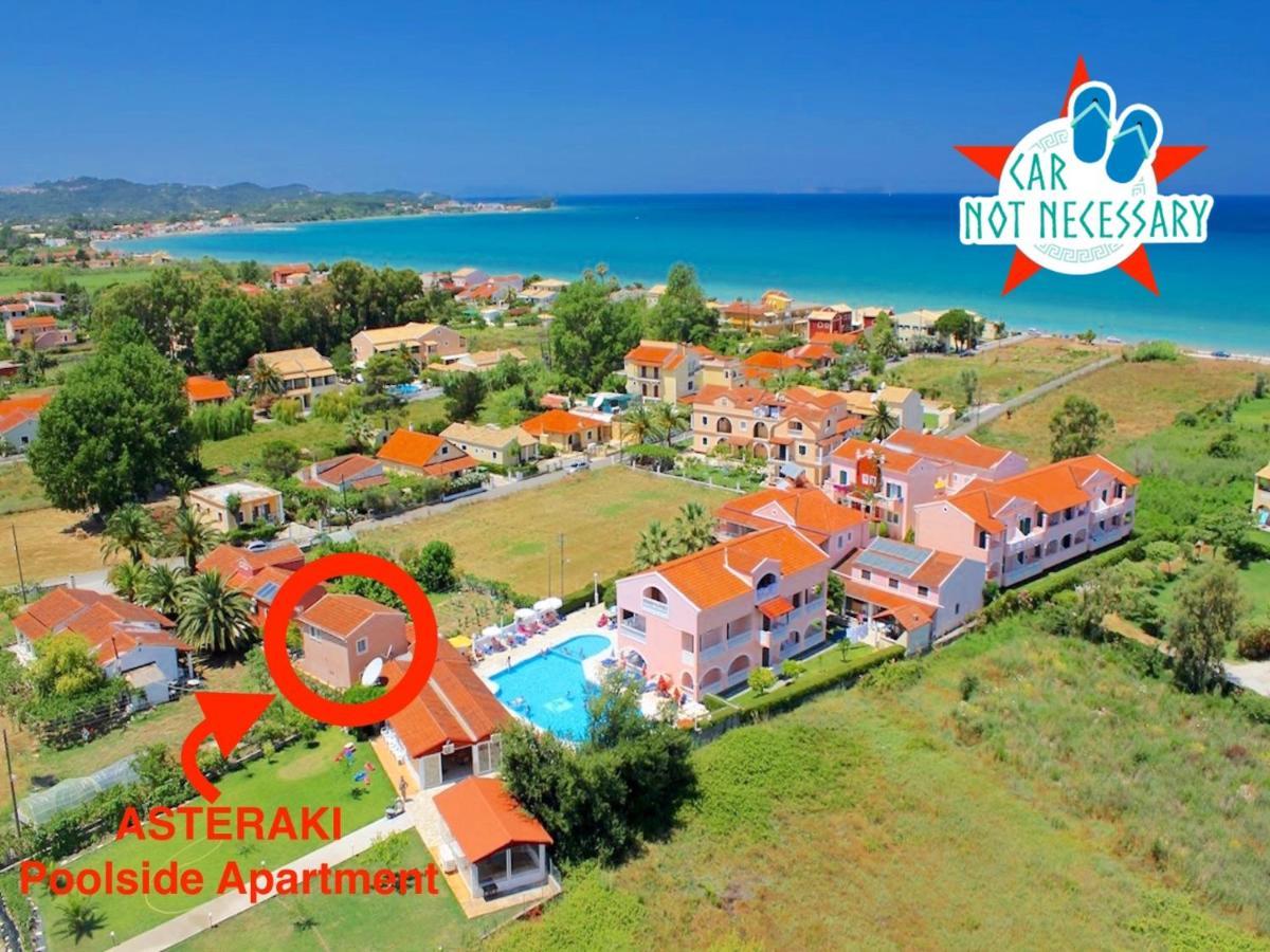 Asteraki Poolside Apartment By Dadovillas Acharavi  Bagian luar foto